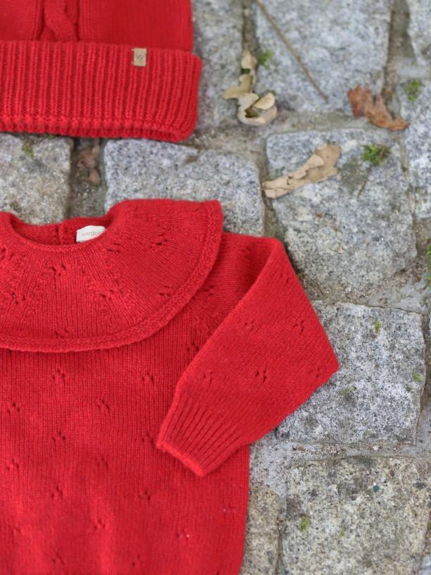 Maglione con colletto in lana merino 10301A 05 WEDOBLE 