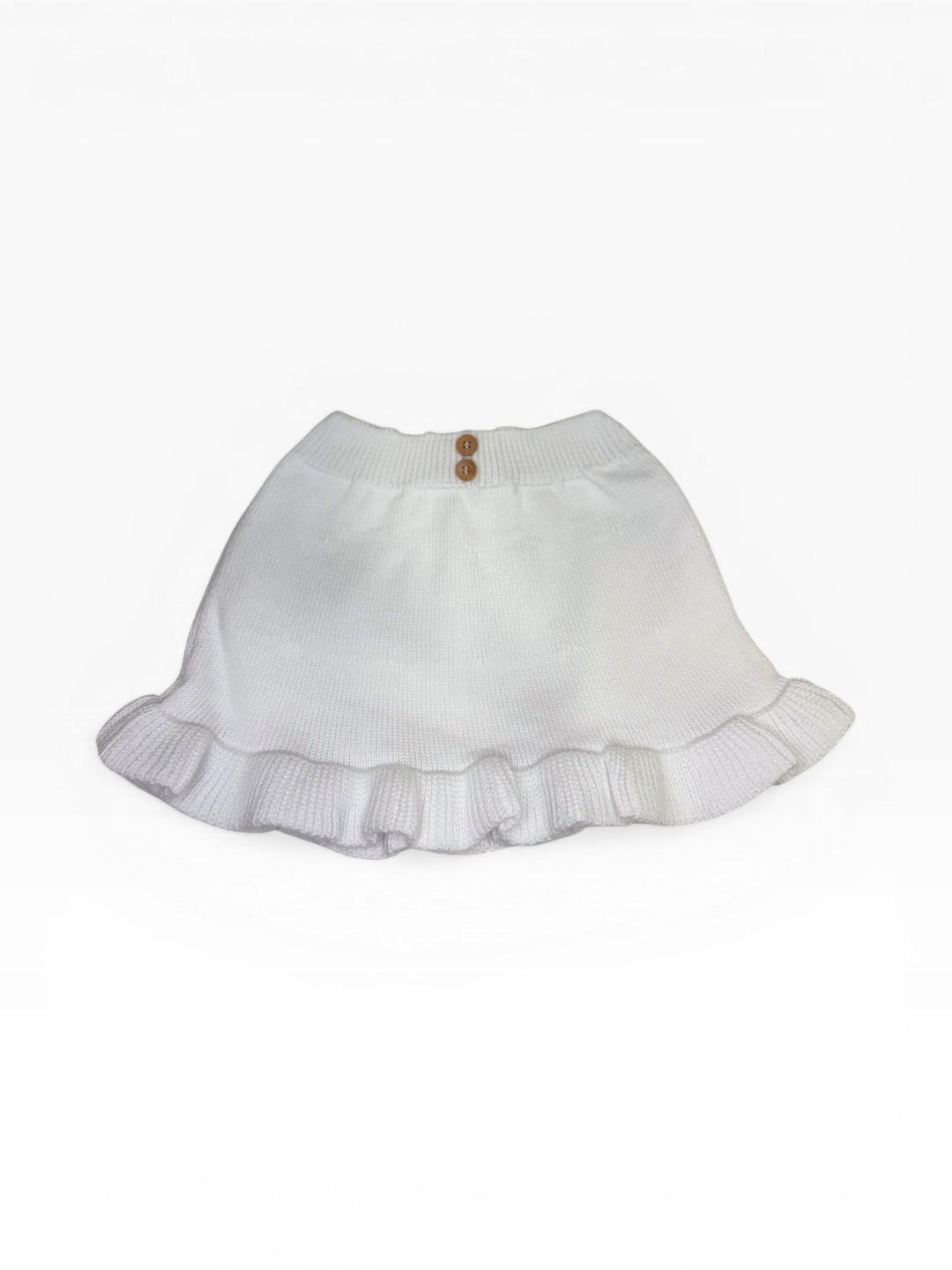 Gonna in filo con volant bianco 26108 10 Babby 