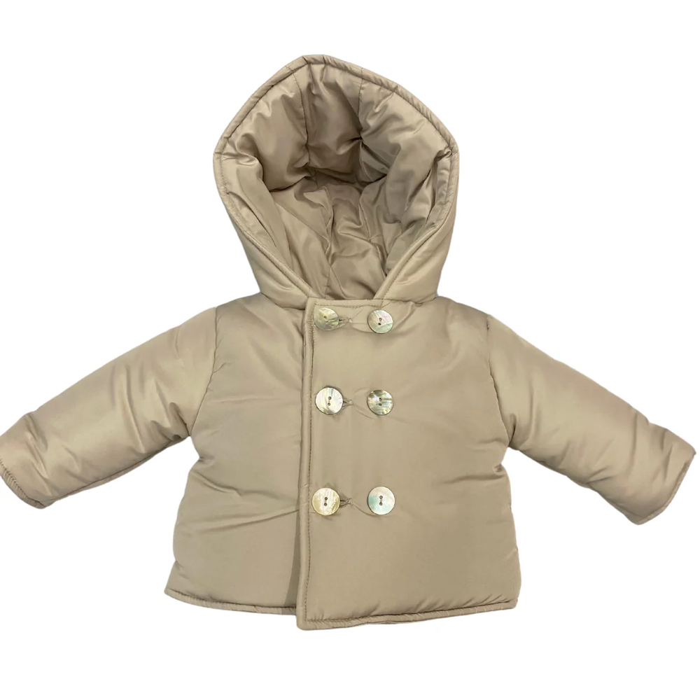 Giubbino imbottito con cappuccio TED BS ORSO BRUNO 