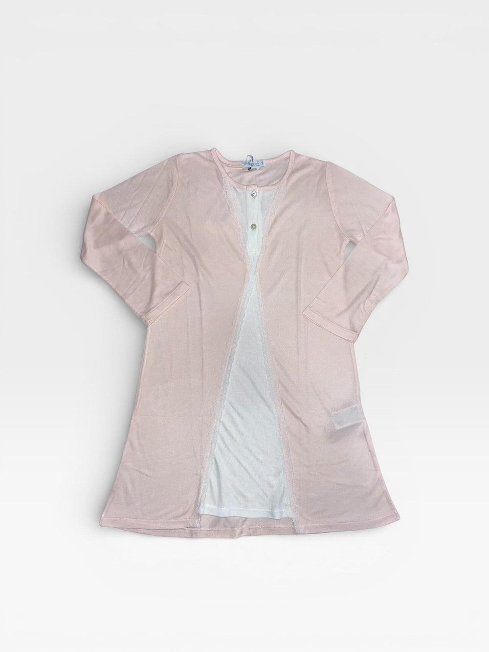 Camicia da notte in modal con doppia balza e pizzo 6432A00 89 SOTTOCOPERTA 