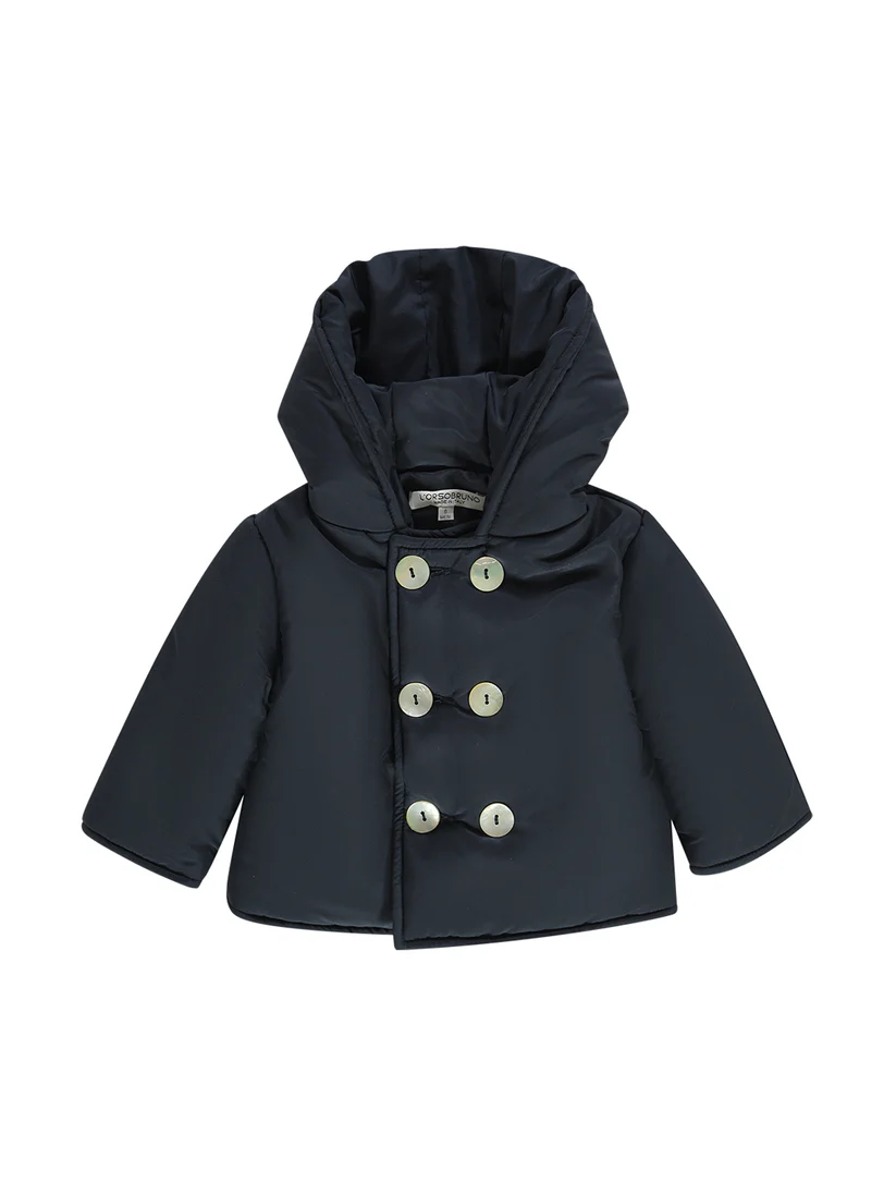 Giubbino imbottito con cappuccio TED BL ORSO BRUNO 