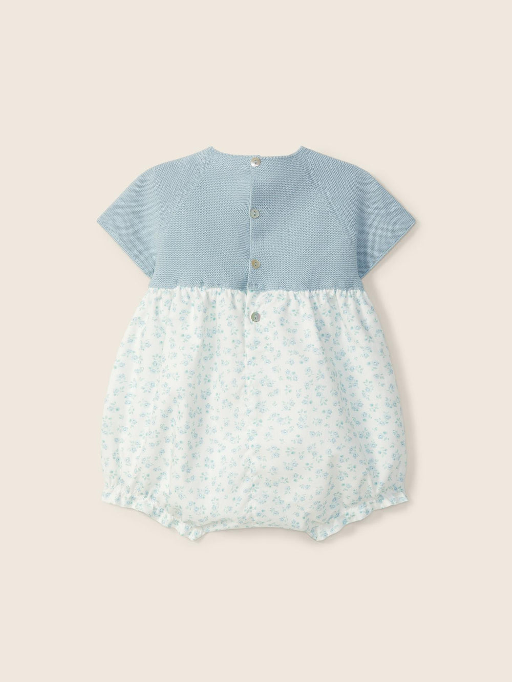 Pagliaccetto in filo a maniche corte con stampa floreale 02405A 01 WEDOBLE 