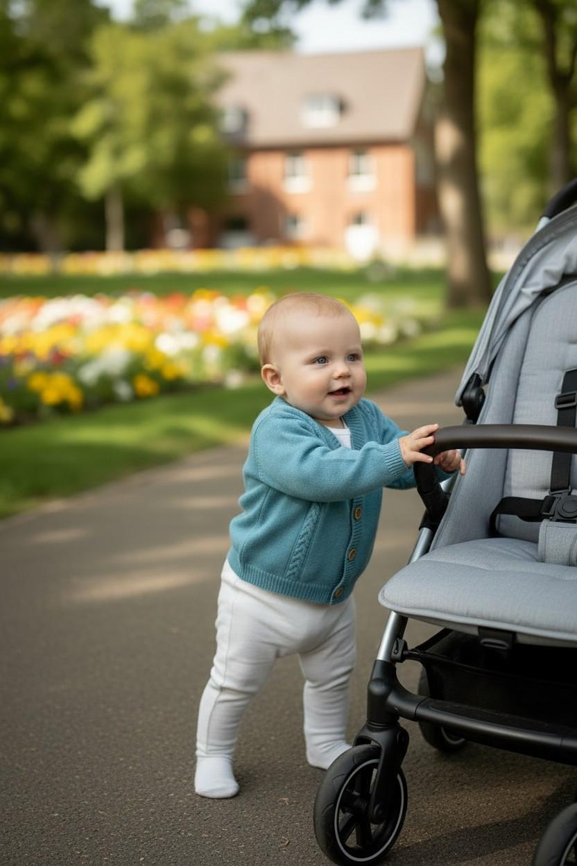 Cardigan a trecce in cotone neonato 03600/1 CE LA NUIT 