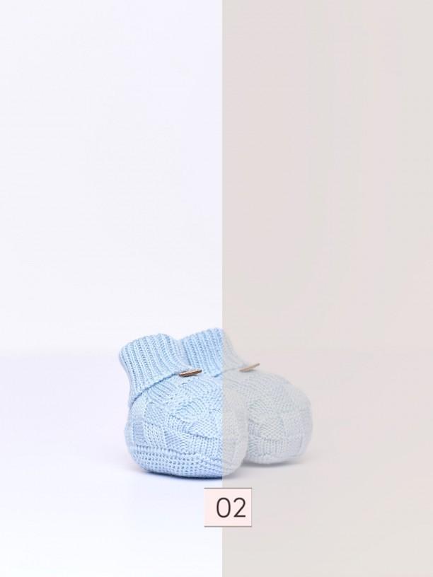 Scarpine in lana merino 07345A 02 WEDOBLE 