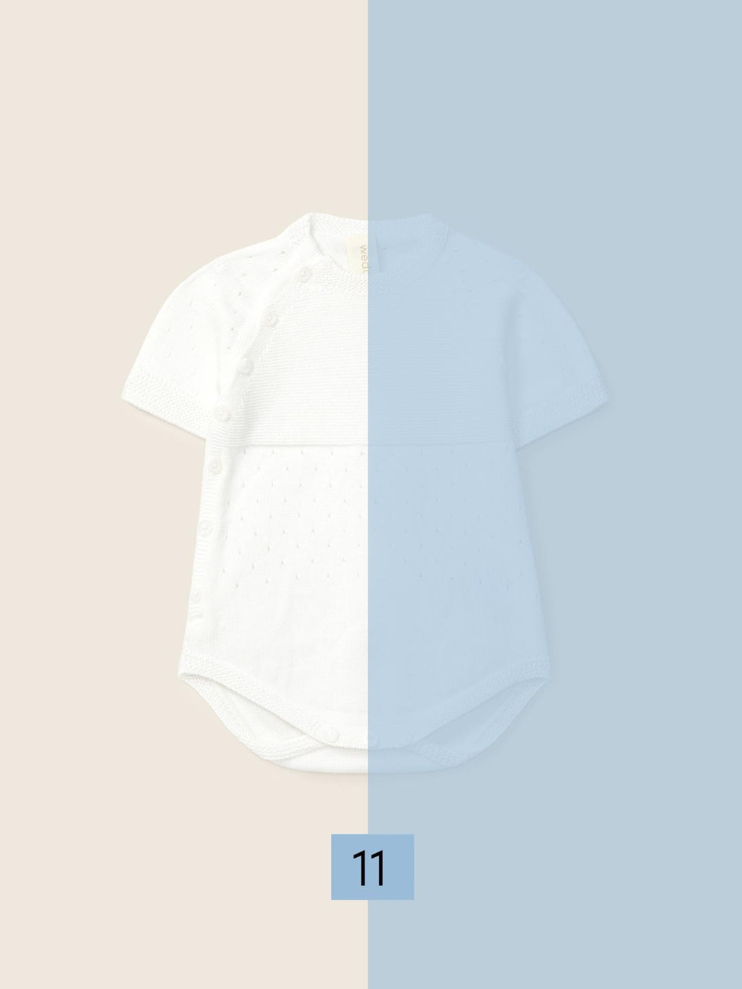 Pagliaccetto traforato in filo 01305A 11 WEDOBLE 