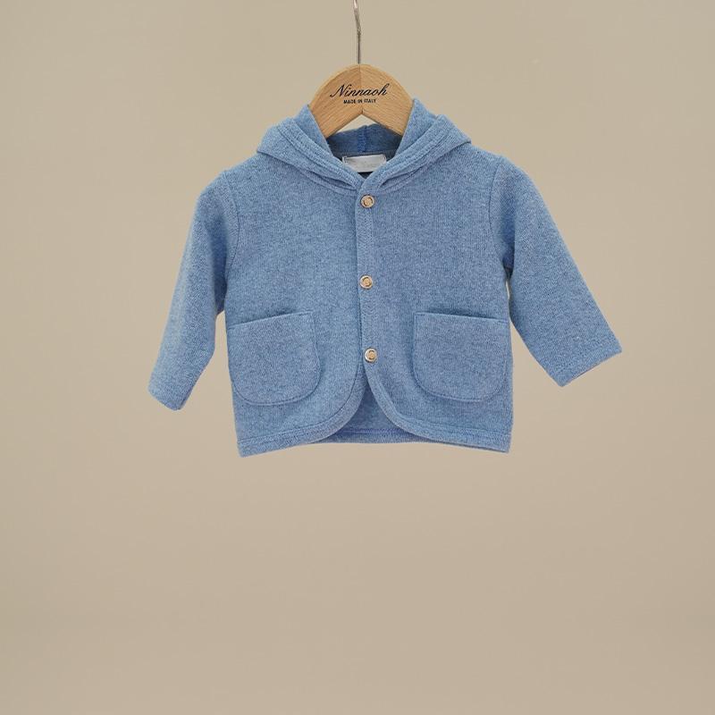 Giacchino in maglia con cappuccio GI226 AV NINNAOH 