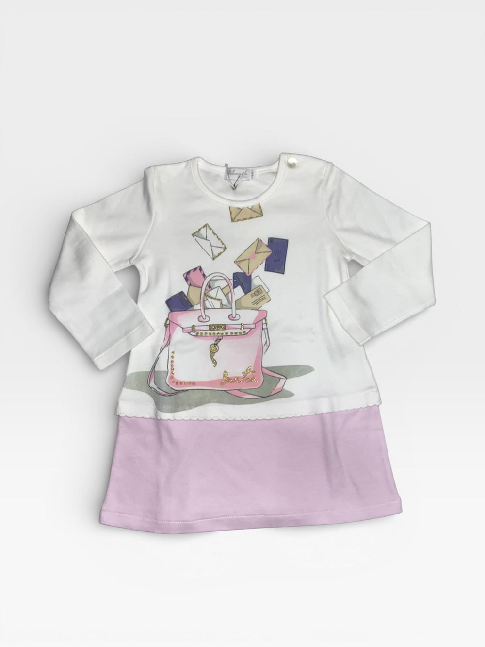 Camicia da notte in caldo cotone bicolore 6732I01 068 SOTTOCOPERTA 