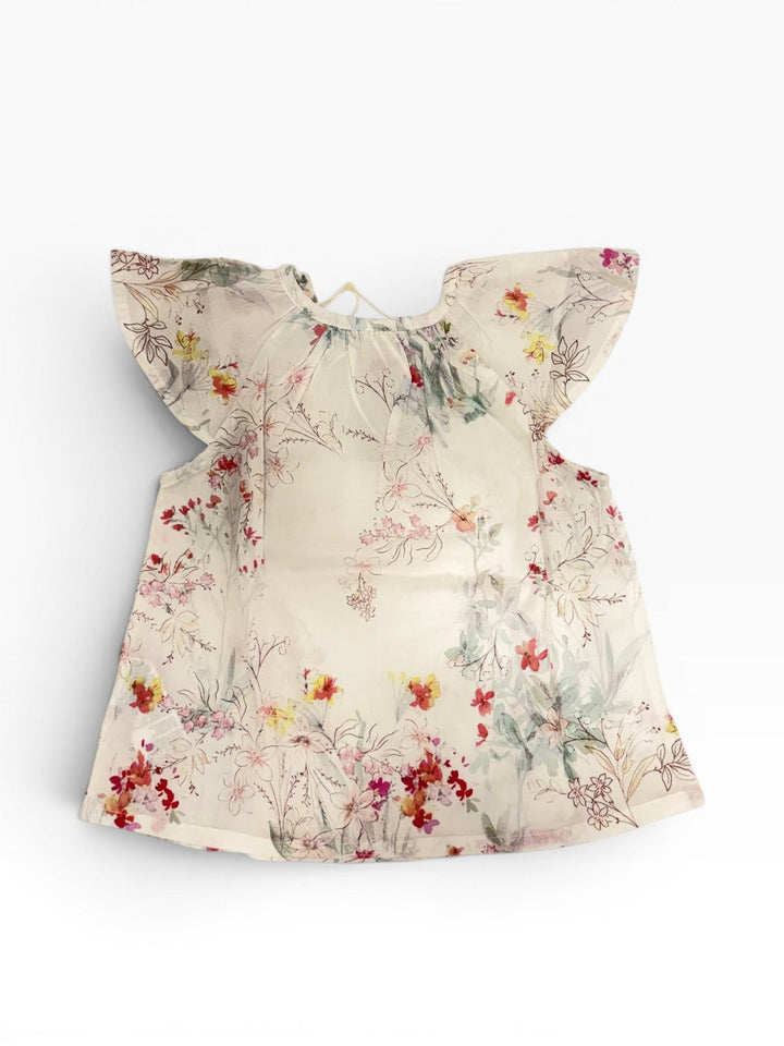 Blusa con stampa floreale acquerellata 2AA11202 BR TUTTO MIO 