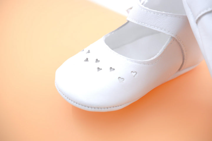 Ballerina cuoricini bianca SF3736 BI Ambarabà 