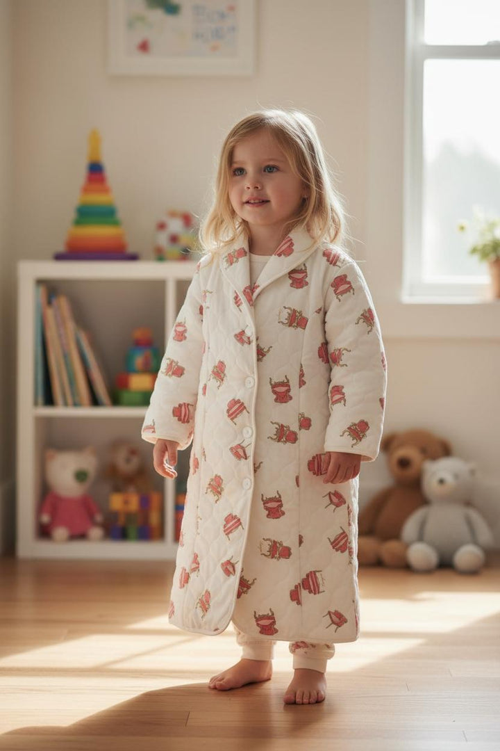 Vestaglia caldo cotone con fantasia troni 2035I00 762 SOTTOCOPERTA 