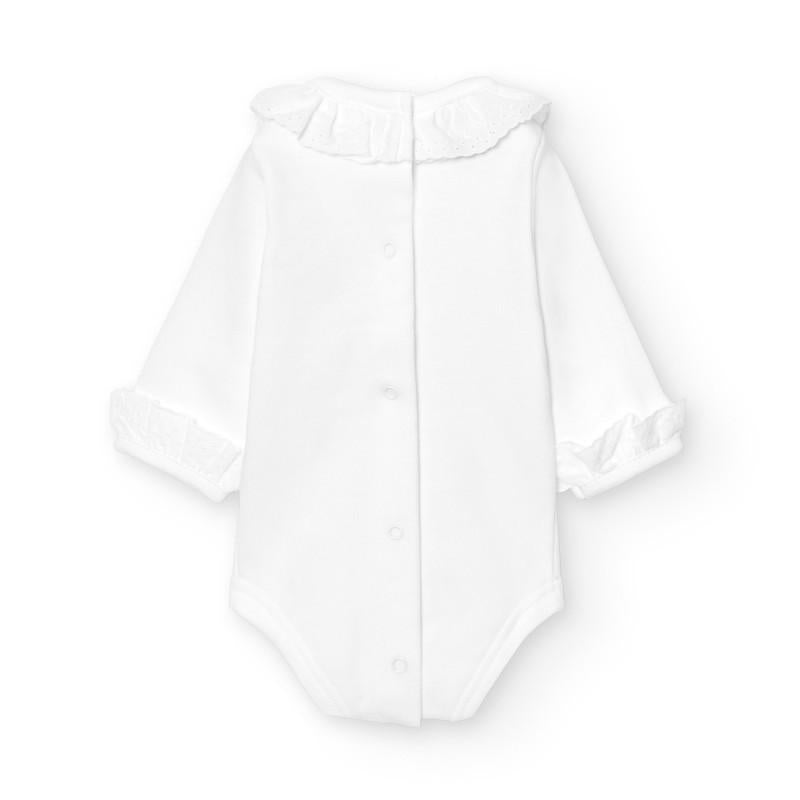 Body con colletto sangallo 1191 BI BABIDU 