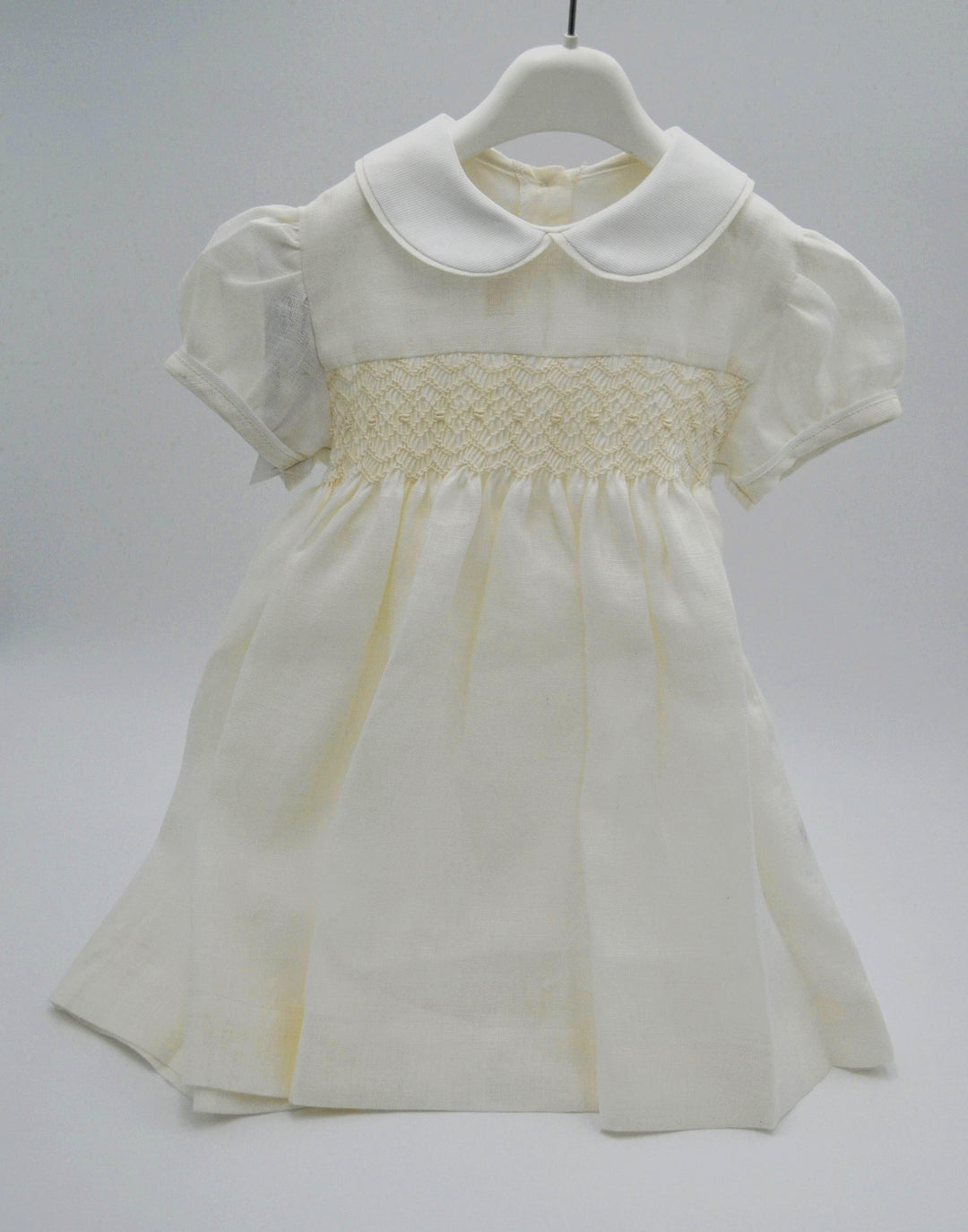 Abito punto smock in lino 4287AL BI PILAR 