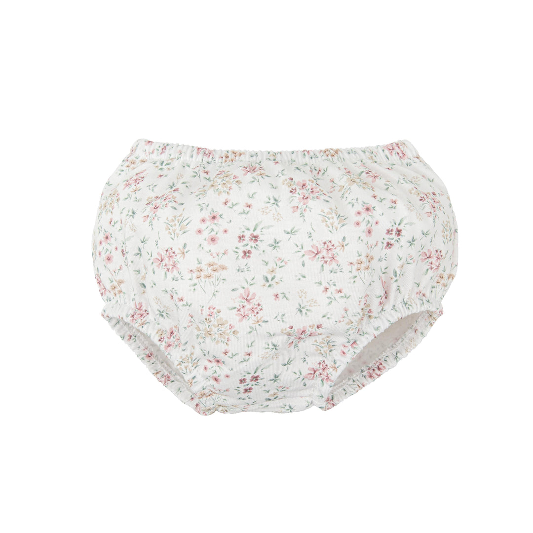 Completo body e copri pannolino con dettagli floreali 47224 VE BABIDU 