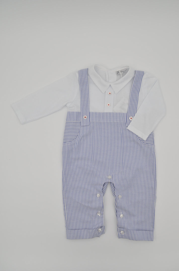 Pagliaccetto a righe blu e bianco 201TSP BB NINNAOH 