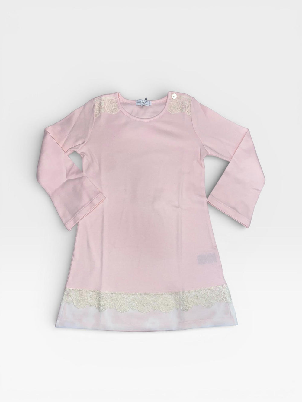 Camicia da notte in caldo cotone con dettagli in pizzo floreale SI17 6232I00 026# SOTTOCOPERTA 