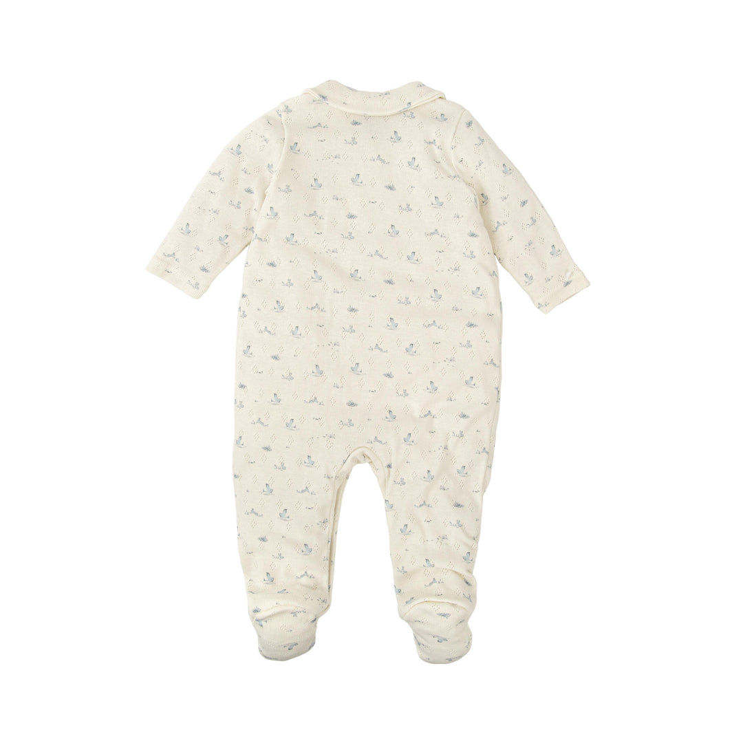 Tutina in cotone traforato con stampa 11226 CE BABIDU 