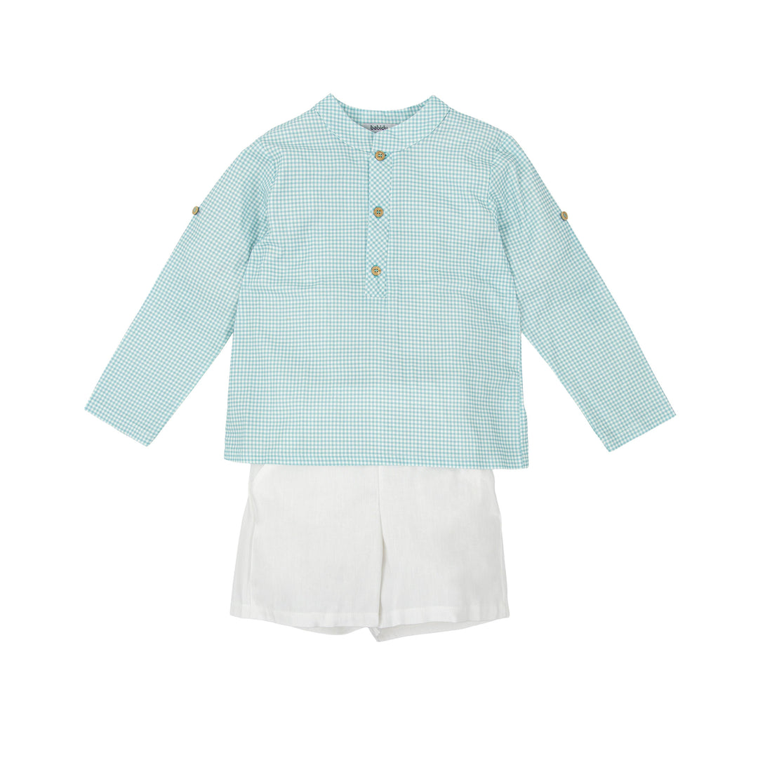 Completo a quadretti Vichy 40424 BV BABIDU 