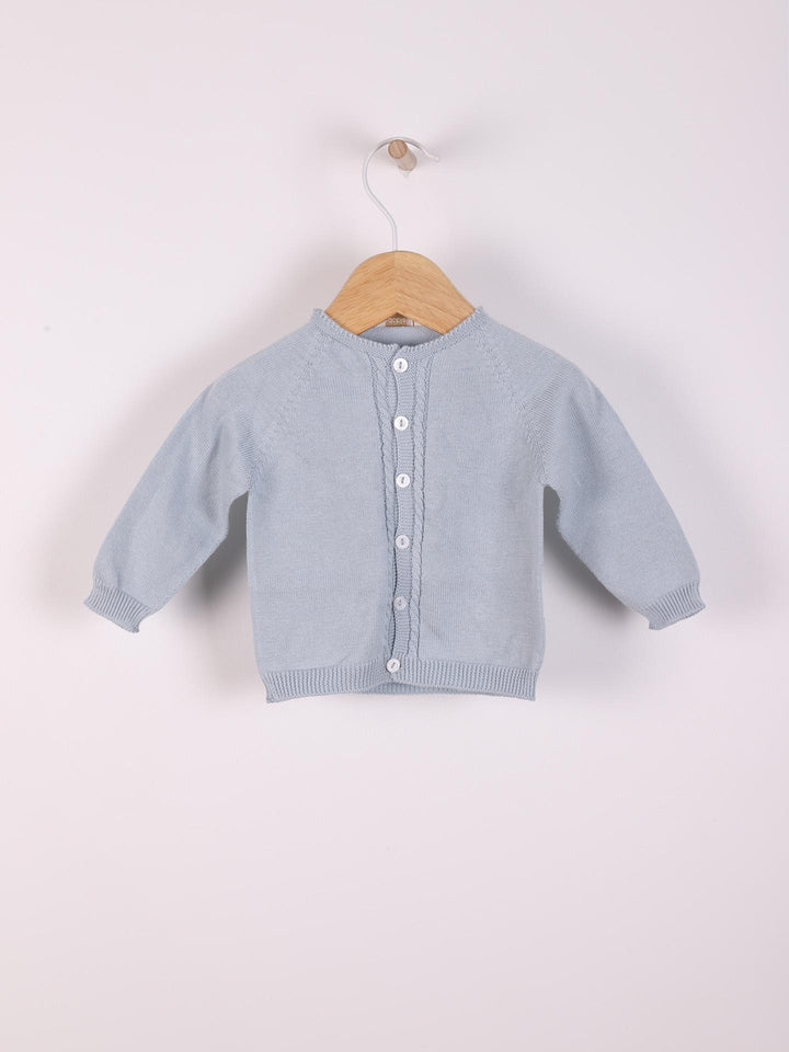 Cardigan scollo tondo in filo 04308B 01 WEDOBLE 