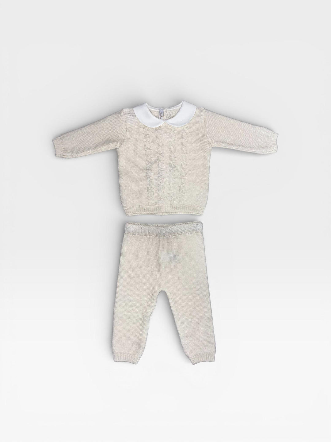 Completo due pezzi in lana con trecce 516 BI BABY Lord 