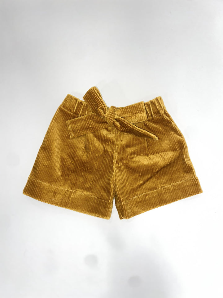 Pantaloncini in velluto a coste con fiocco in vita GAIA 66 Mantì 