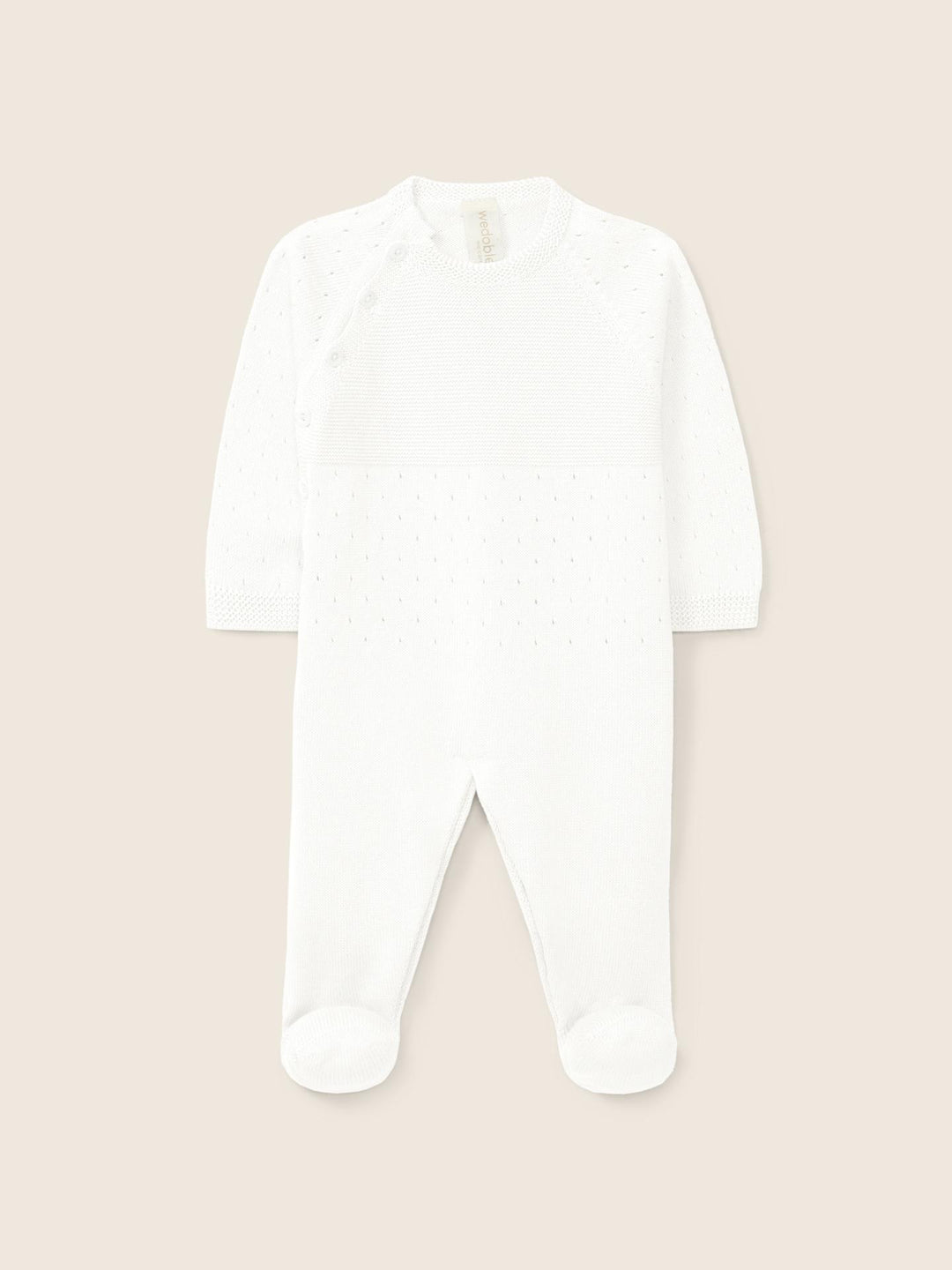 Tutina in filo traforata a maniche lunghe 01346A 03 WEDOBLE 