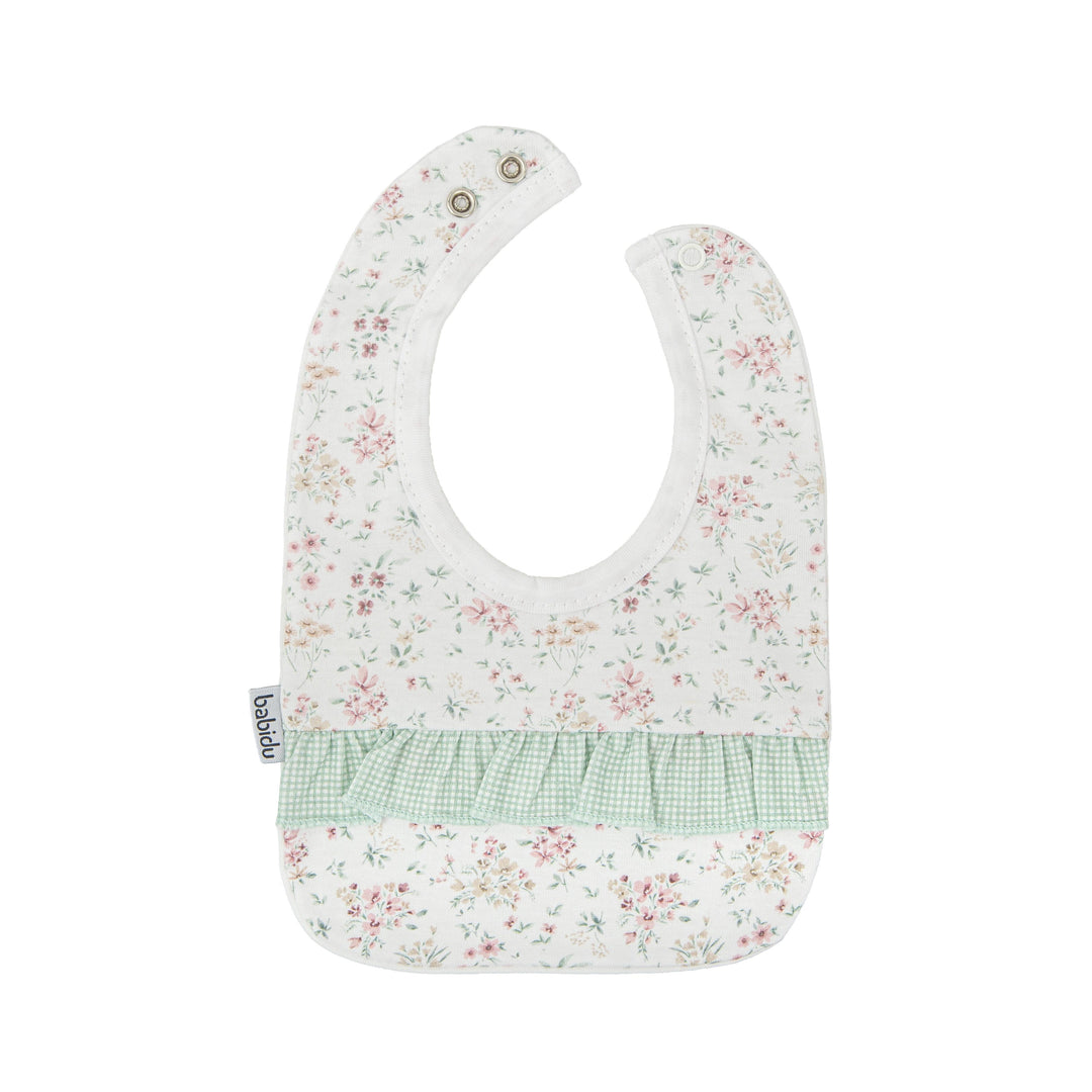 Bavetta a fiori con volant verde 6524V VE BABIDU 