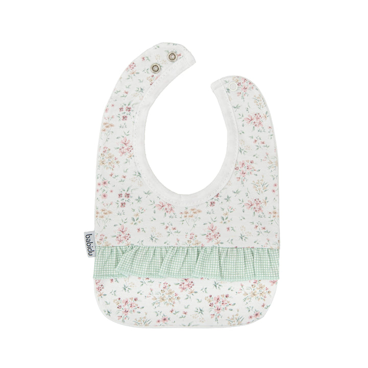 Bavetta a fiori con volant verde 6524V VE BABIDU 