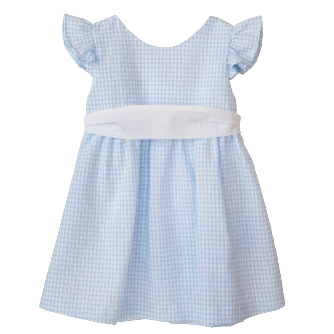 Abito vichy celeste VY86G CE Baby gi 