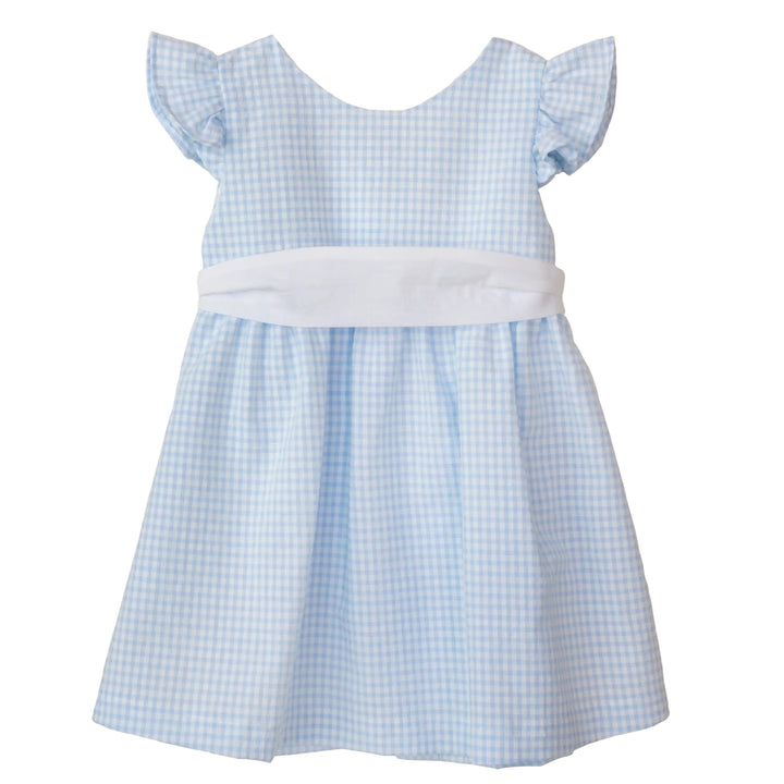 Abito vichy celeste VY86G CE Baby gi 