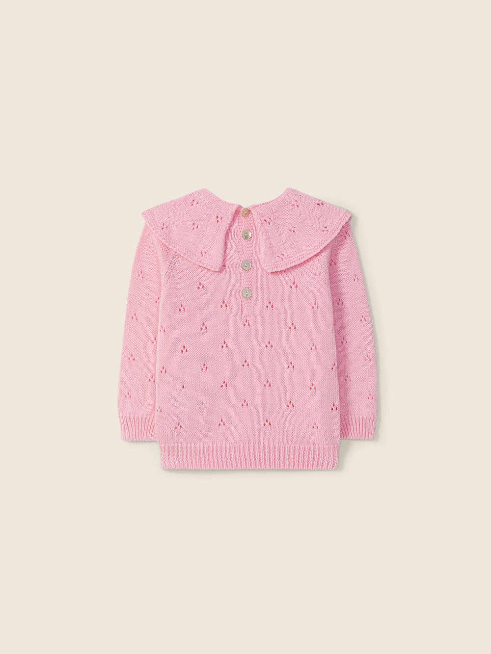 Maglione traforato con colletto in filo 10301A 18 WEDOBLE 