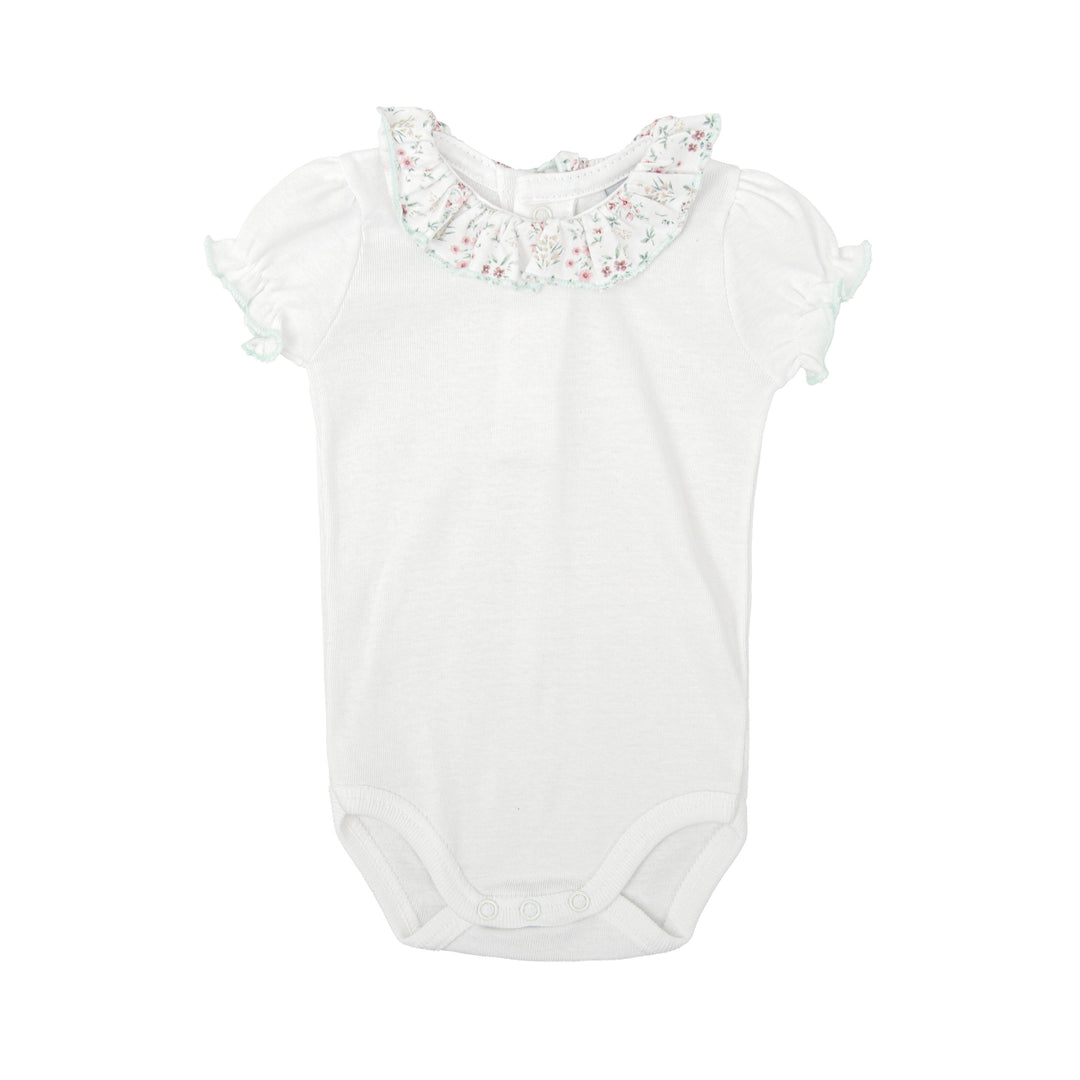Completo body e copri pannolino con dettagli floreali 47224 VE BABIDU 