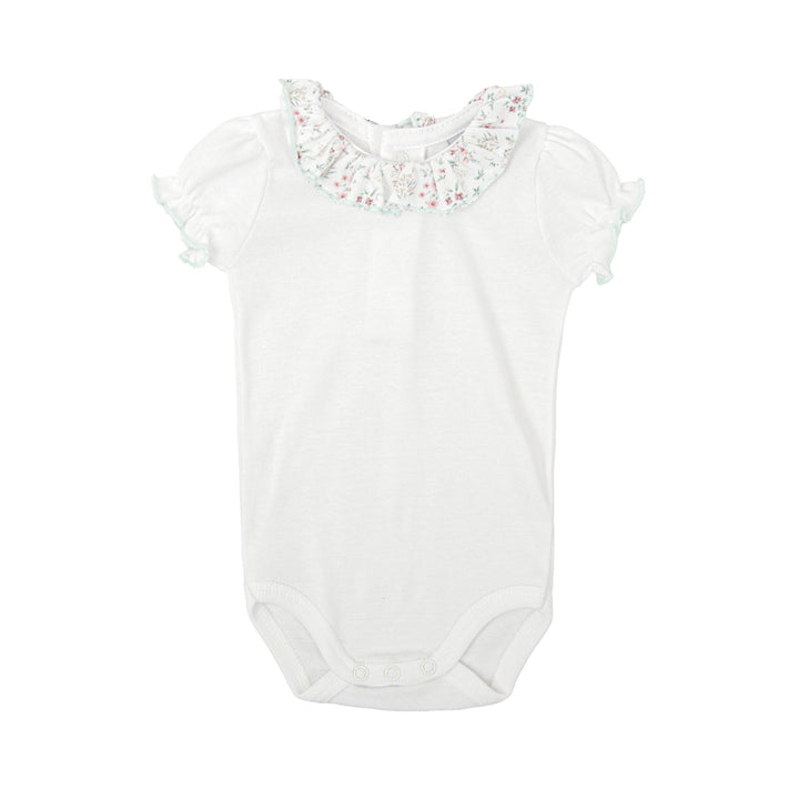 Completo body e copri pannolino con dettagli floreali 47224 VE BABIDU 