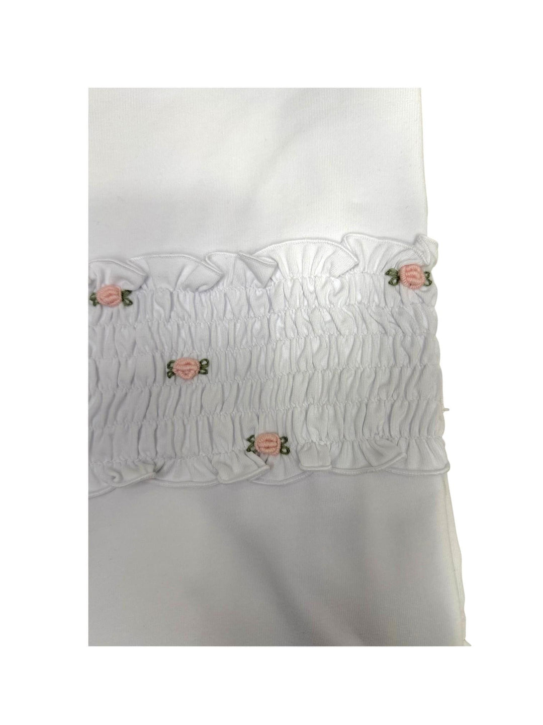 Copertina ricamata con roselline CO8750 BR Teto e Tatta 