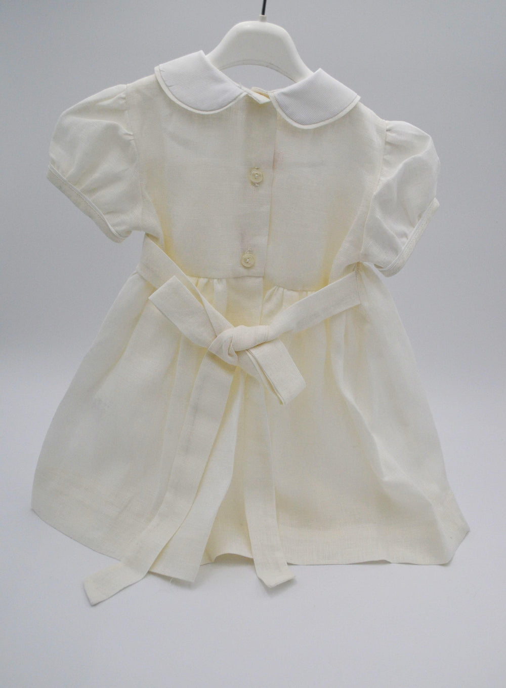 Abito punto smock in lino 4287AL BI PILAR 