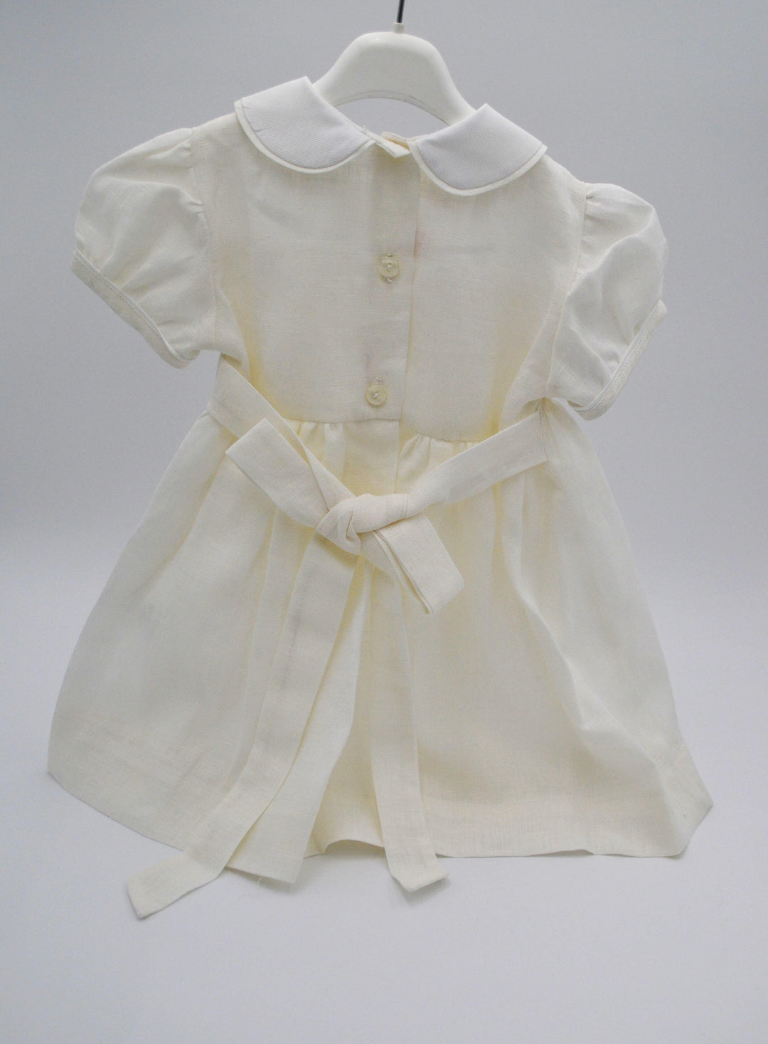 Abito punto smock in lino 4287AL BI PILAR 