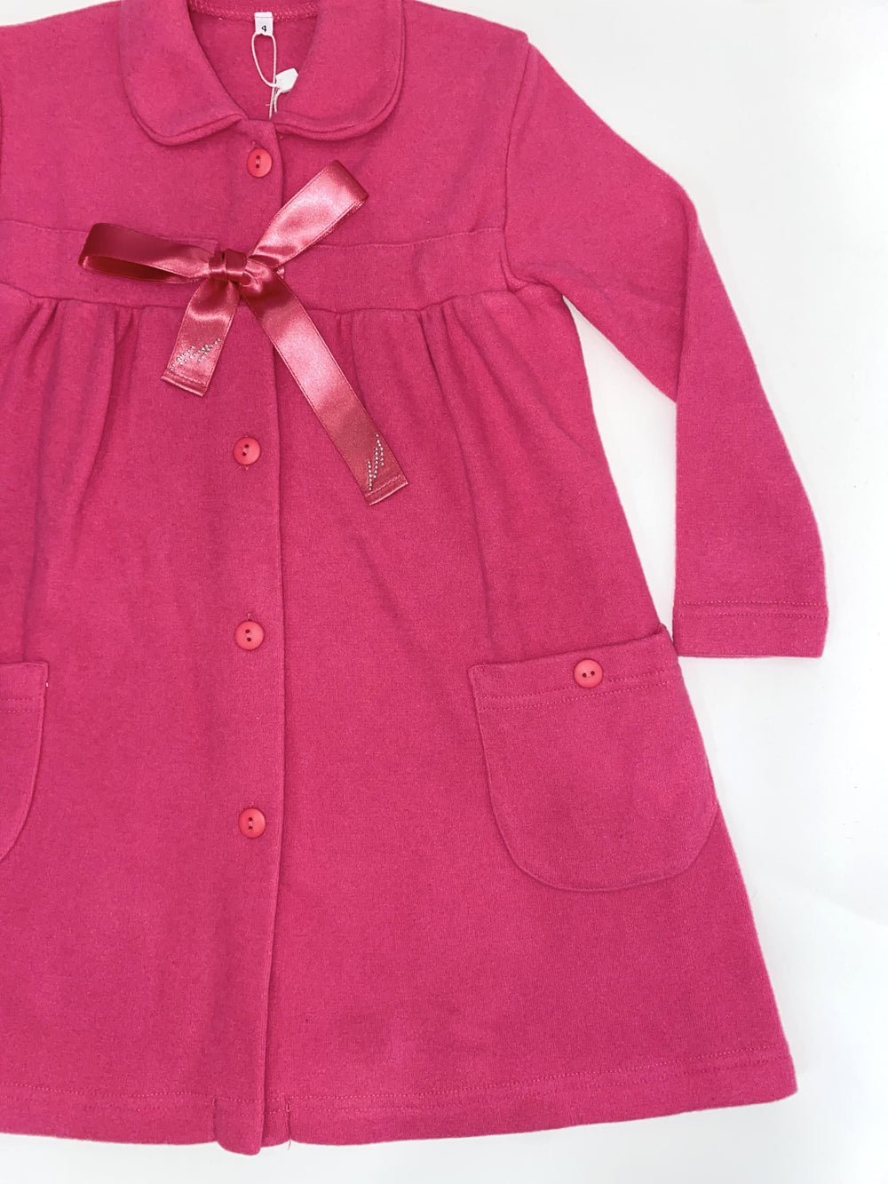 Vestaglia in pile fucsia con fiocco 05 FX Bobosette! 
