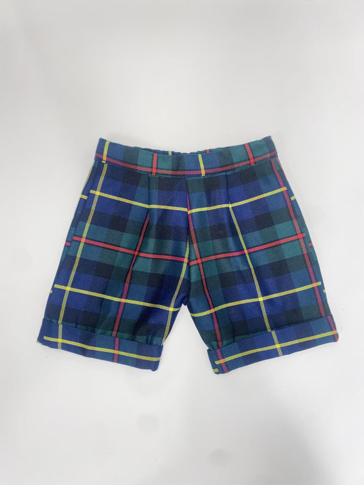 Pantaloncini all'Inglese in cotone caldo a fantasia tartan NAPOLI 19 Mantì 