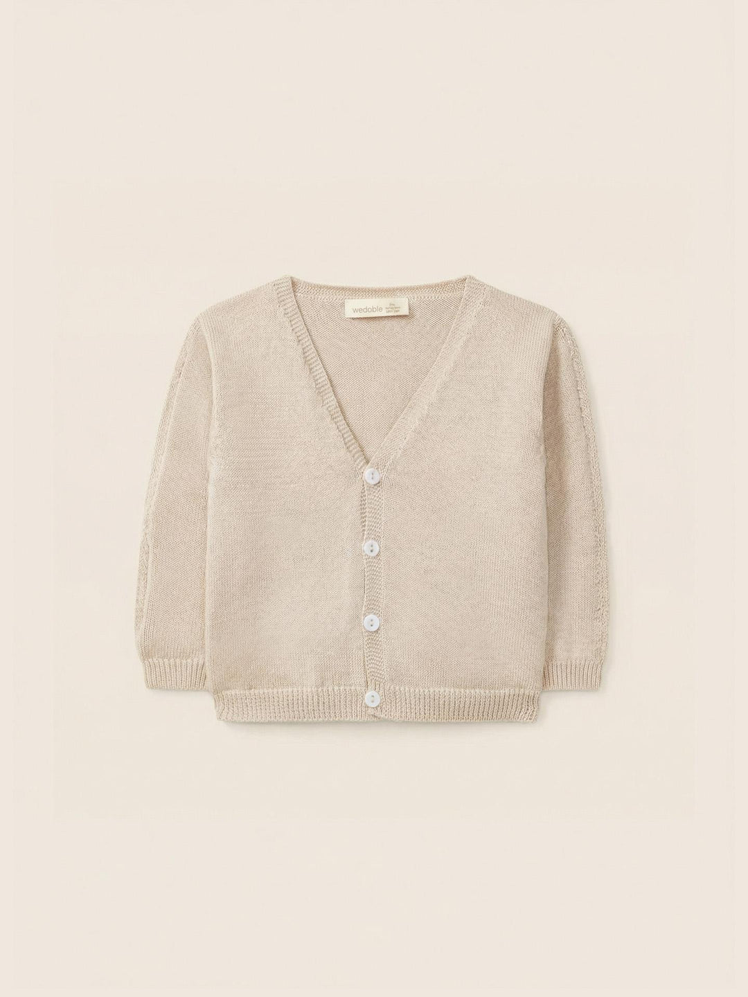 Cardigan scollo a V in filo 03308C 04 WEDOBLE 