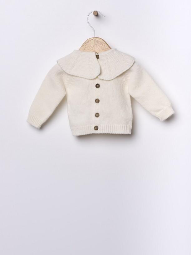 Maglione con colletto in lana merino 09301C 03 WEDOBLE 