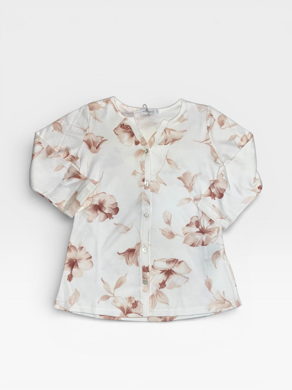 Camicia da notte in caldo cotone a fiori 6332A00 810 SOTTOCOPERTA 