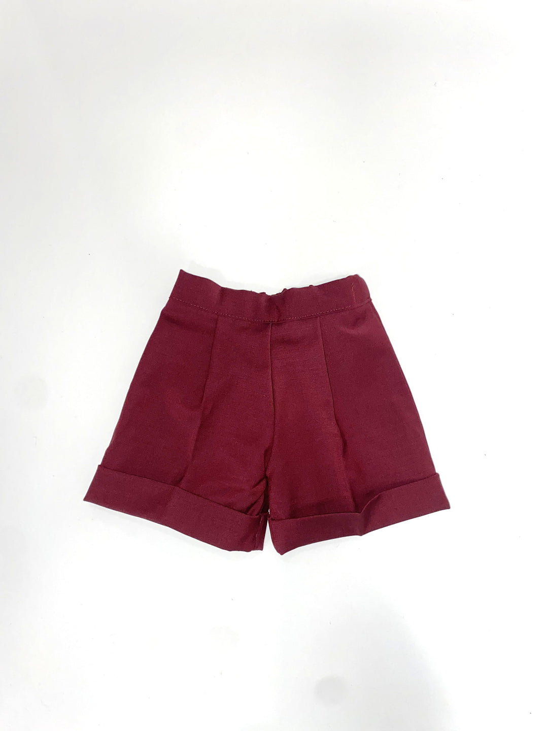 Bermuda all'Inglese in fresco lana bordeaux NAPOLI 107 Mantì 