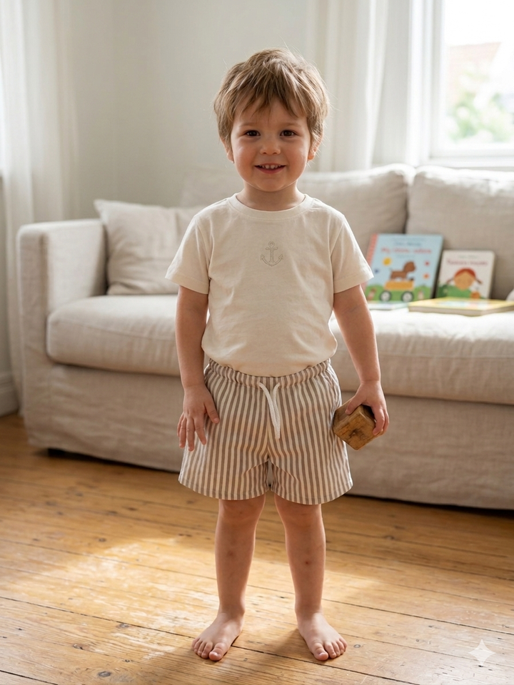 Pantaloncino in cotone con coulisse ANDREA 78 Mantì 