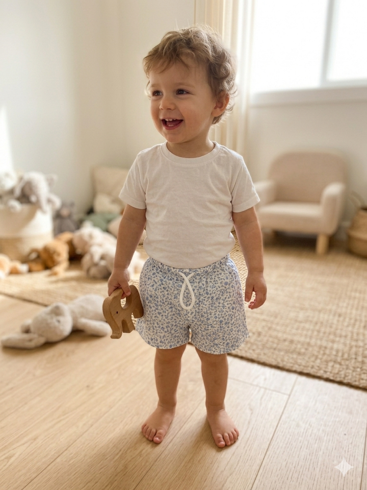 Pantaloncino in cotone con coulisse ANDREA 10 Mantì 