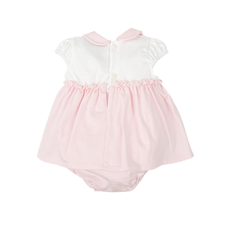 Abito pagliaccetto bicolore in cotone 31219 BR BABIDU 