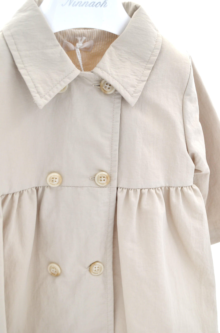 Trench doppio petto beige ENM500 BS NINNAOH 