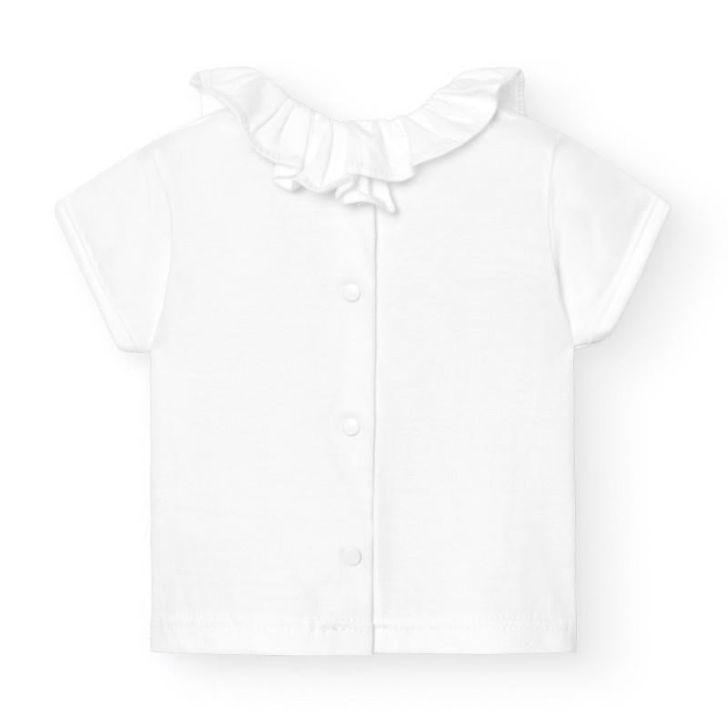 T shirt con volant 80118 BI BABIDU 