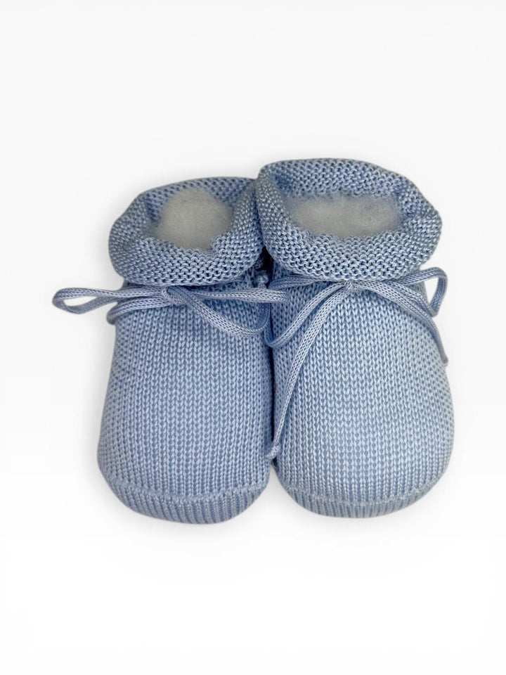 Scarpine in filo con laccio celeste 9623 AO5 STORY calze 