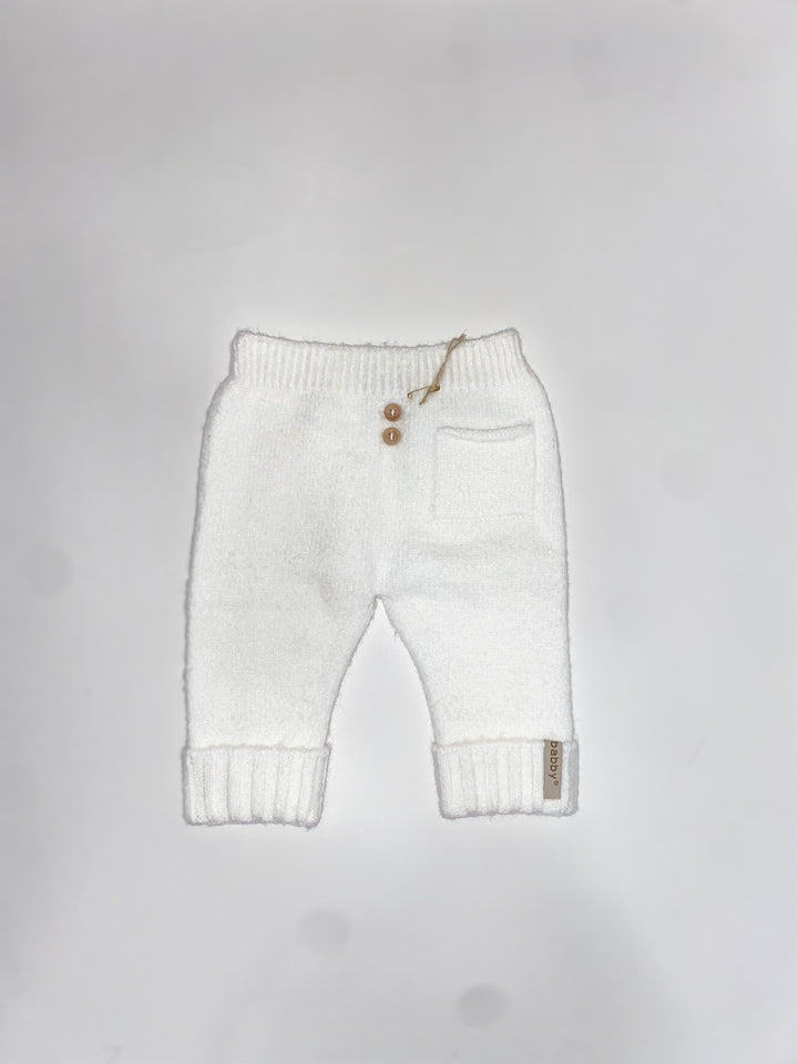 Pantaloni morbido in maglia di misto cotone 25255 BI Babby 