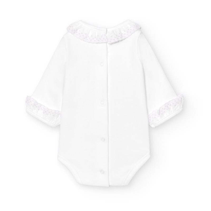 Body con colletto sangallo 1191 RO BABIDU 