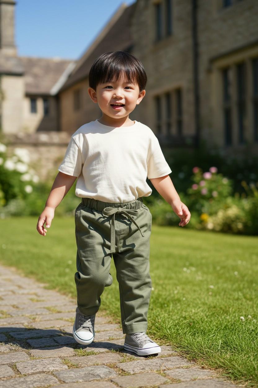 Pantalaccio in cotone verde MATTIA 129 Mantì 